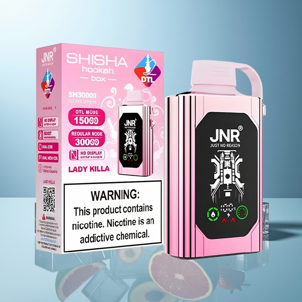 JNR Shisha Hookah Box 20500 Puffs Lady Killa Dvojno Jedro
