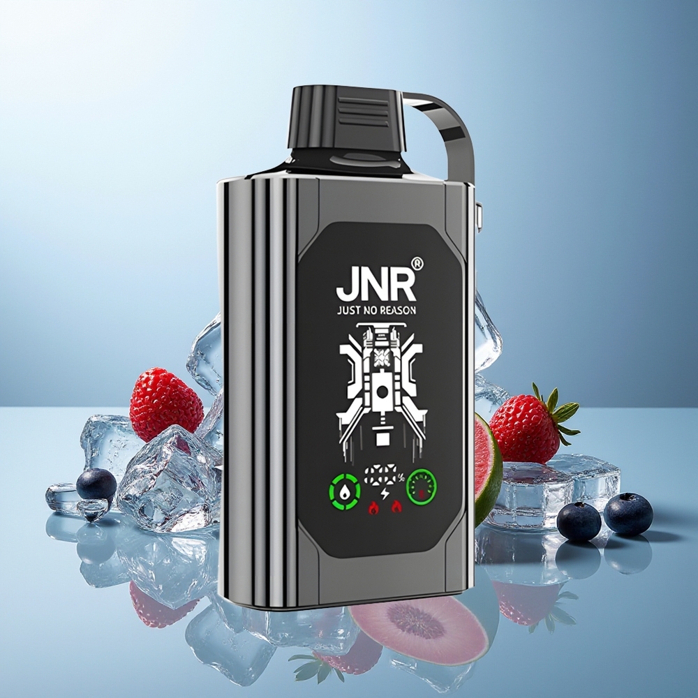 JNR Shisha Hookah Box 20500 Puffs Sodobni Vape Mešane Jagode z Ledom Dual Mesh Coil
