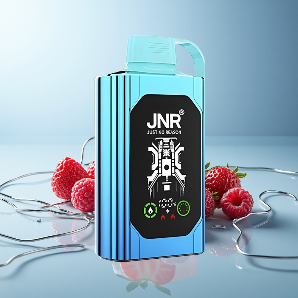 JNR Shisha Hookah Box 20500 Pufi Dispozabilni Vape Jagoda Malina Candy Dual Mesh Coil