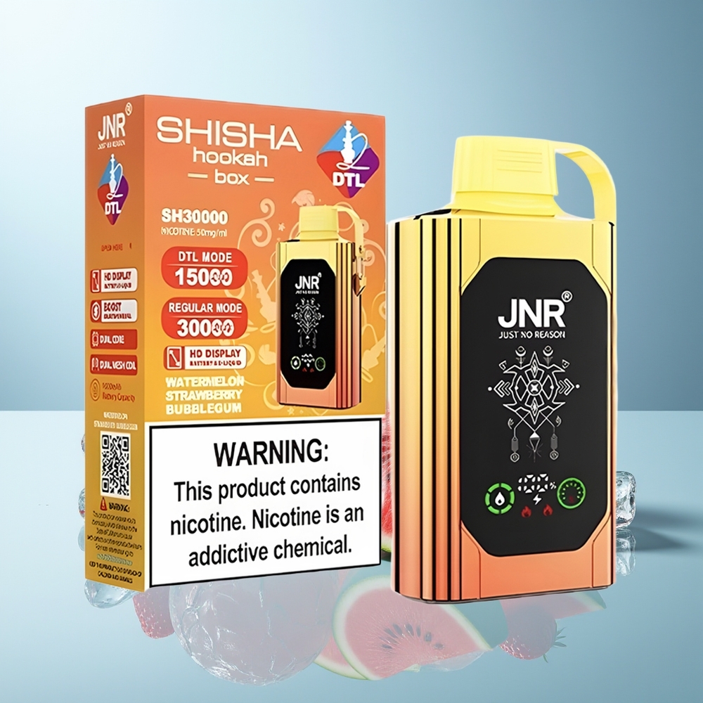 JNR Shisha Hookah Box 20500 Pufi Vodnja Jagoda Mehurčki Gumi