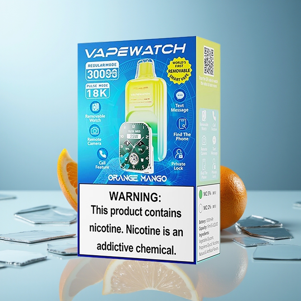 JNR VapeWatch 30000 Pofov Oranžno Mango Dual Mesh Coil