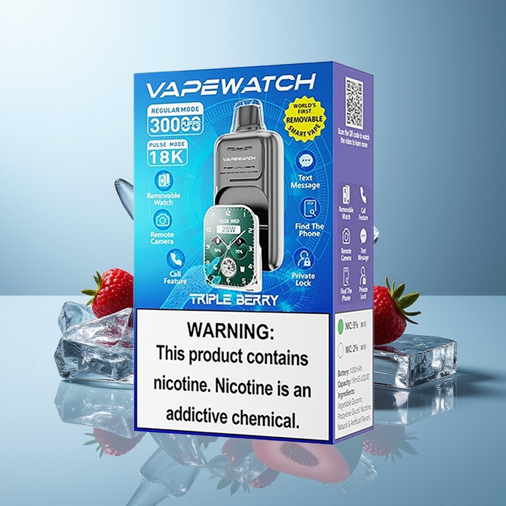 JNR VapeWatch 30000 Pofov Trojne Jagode Dual Mesh Coil