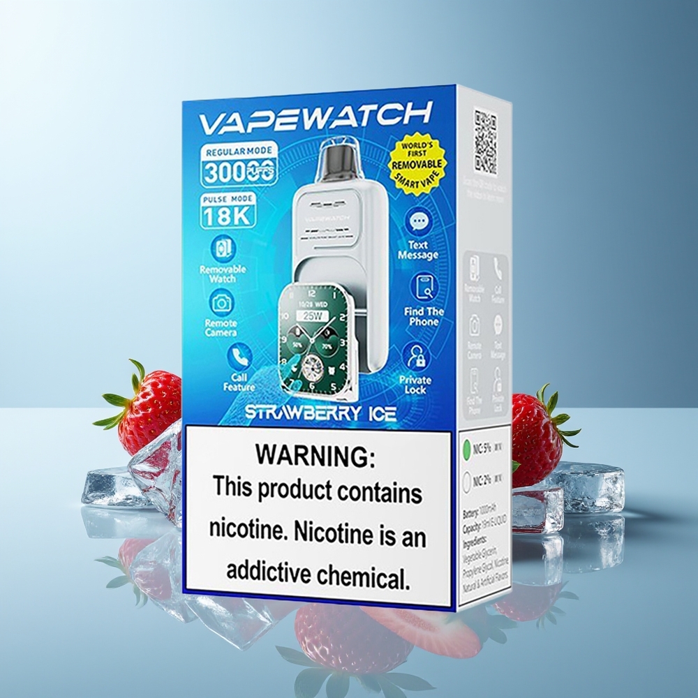 JNR VapeWatch 30000 Puff Jagoda Led Dual Mesh Coil