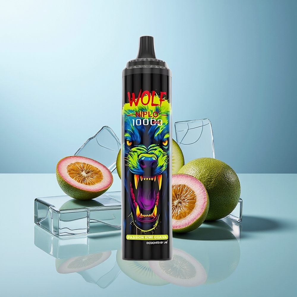 JNR Wolf Niplo 10000 Pufov Dispozabilni Vape Pasijon Kivi Guava 20ml