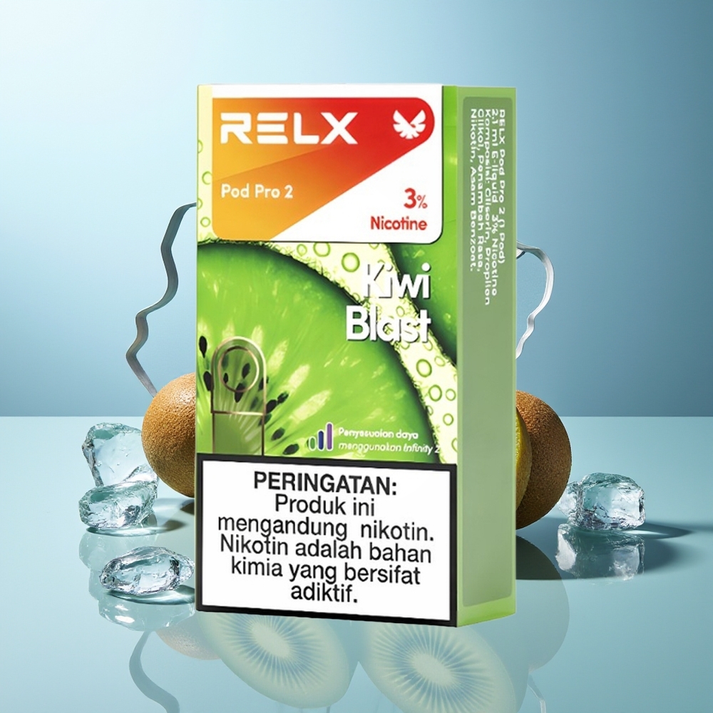 RELX Pod Pro 2 600 Pofov Koktej Kiwi Vzpon + 3 Načini Napetosti