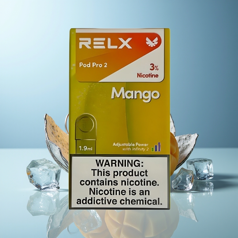 RELX Pod Pro 2 600 potegov Mango Led Kombinacija Napetost