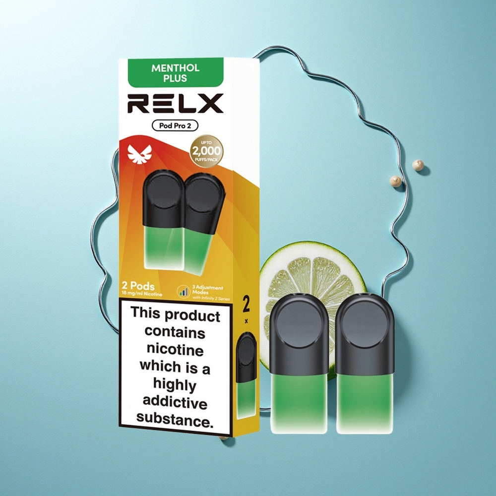 RELX Pod Pro 2 600 potegov Napih Mint-Menthol Plus 19ml
