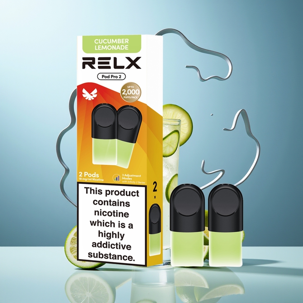 RELX Pod Pro 2 600 potegov Pijača-Kumara Limonada 19ml