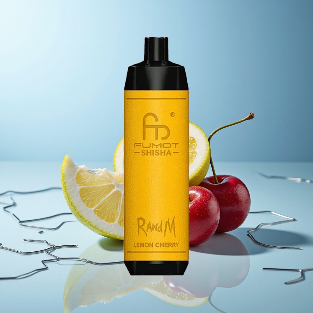 RandM Fumot Shisha 10000 Puff Limona Češnja 18ml Prednapolnjeno