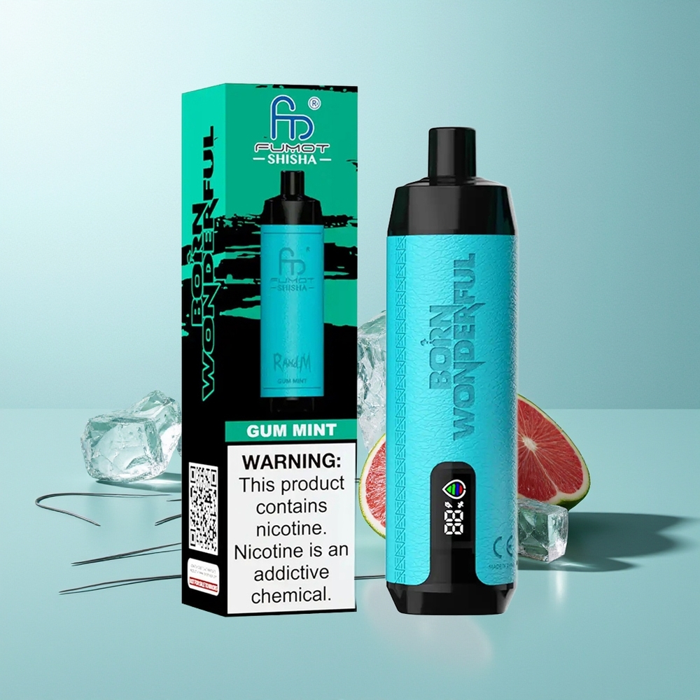 RandM Fumot Shisha 10000 Puffs Dispozabilni Vape Gumi Mentol 18ml