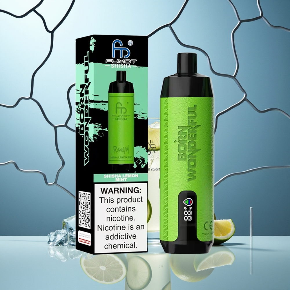 RandM Fumot Shisha 10000 Pufov Dispozabilni Vape Citrona Meta