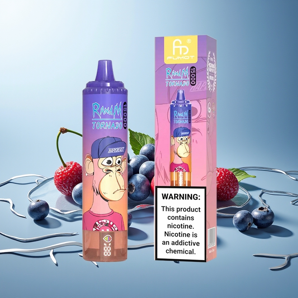 RandM Fumot Tornado 15000 Pih Ljubičica Češnja Brusnica Mesh Coil