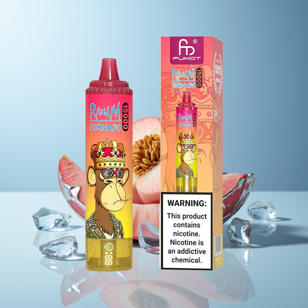 RandM Fumot Tornado 15000 Pih Sladoled Breskev Led