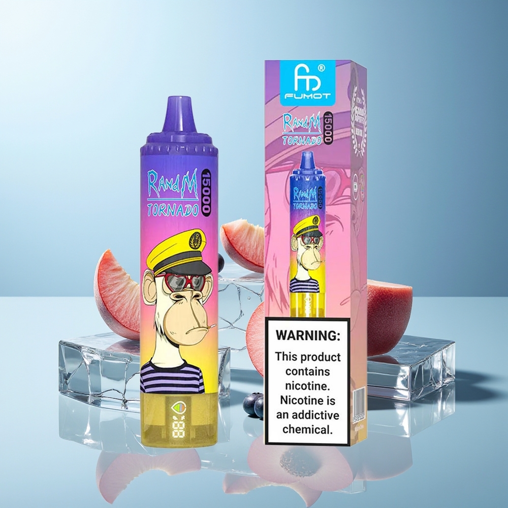 RandM Fumot Tornado 15000 Pihljanj Breskeva Borovnica Sladkorna