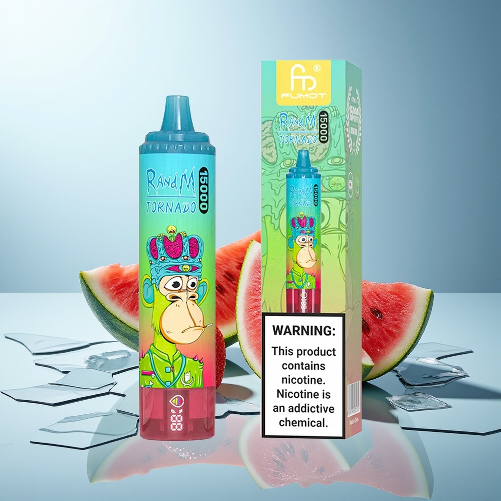 RandM Fumot Tornado 15000 Pofov Jagoda Lubenica Mesh Coil