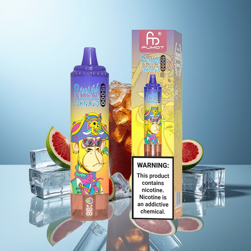 RandM Fumot Tornado 15000 Pofov Koladni Led + LCD