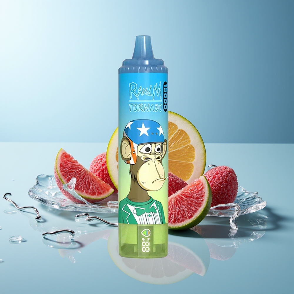 RandM Fumot Tornado 15000 Puffov Gumi Medved Dispozabilni Vape LCD