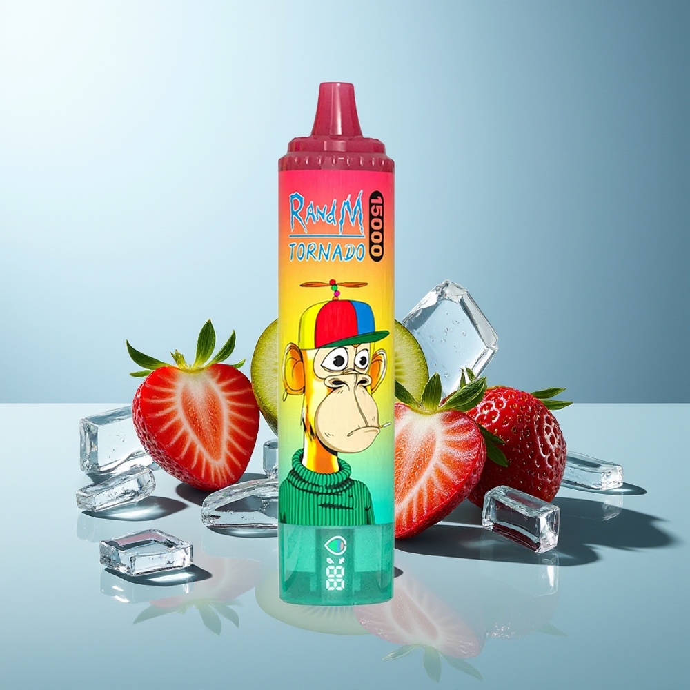 RandM Fumot Tornado 15000 Puffov Jagoda Kivi LCD