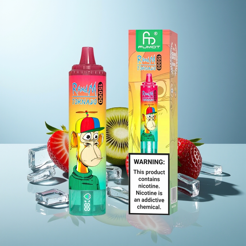 RandM Fumot Tornado 15000 Puffov Jagoda Kivi LCD