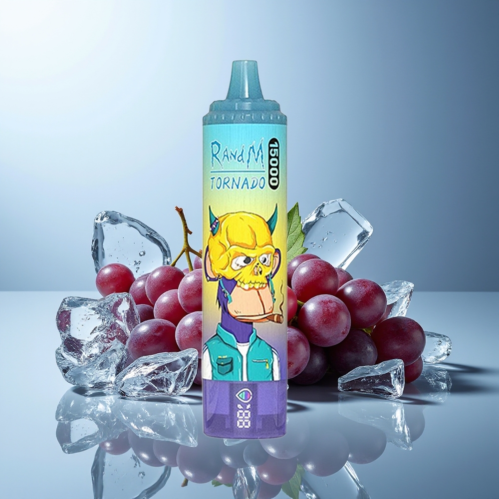 RandM Fumot Tornado 15000 Pufi Grozdji Led Kombinacija LCD