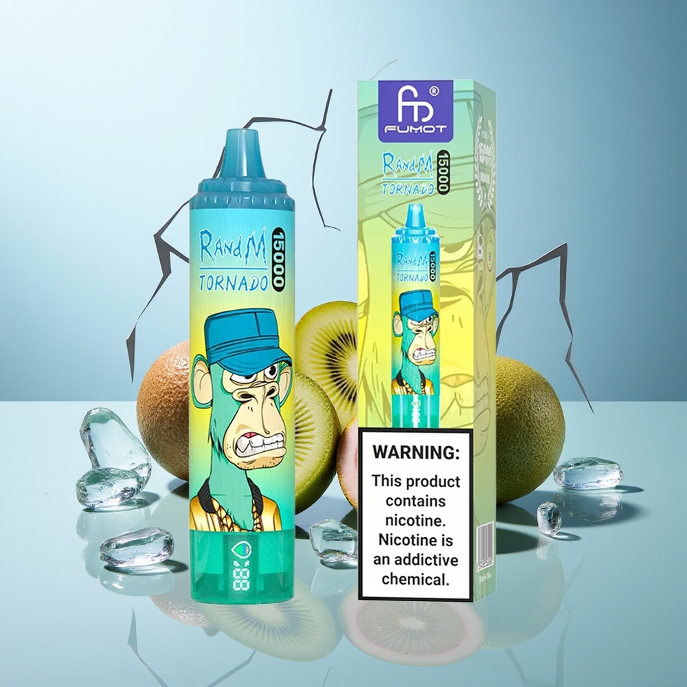 RandM Fumot Tornado 15000 Pufi Kiwi Pasijonka Guava 25ml