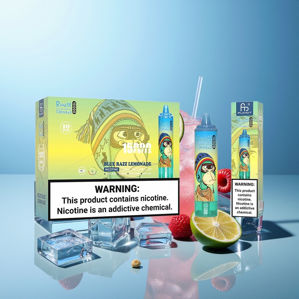 RandM Fumot Tornado 15000 Pufi Modra Malina Limonada