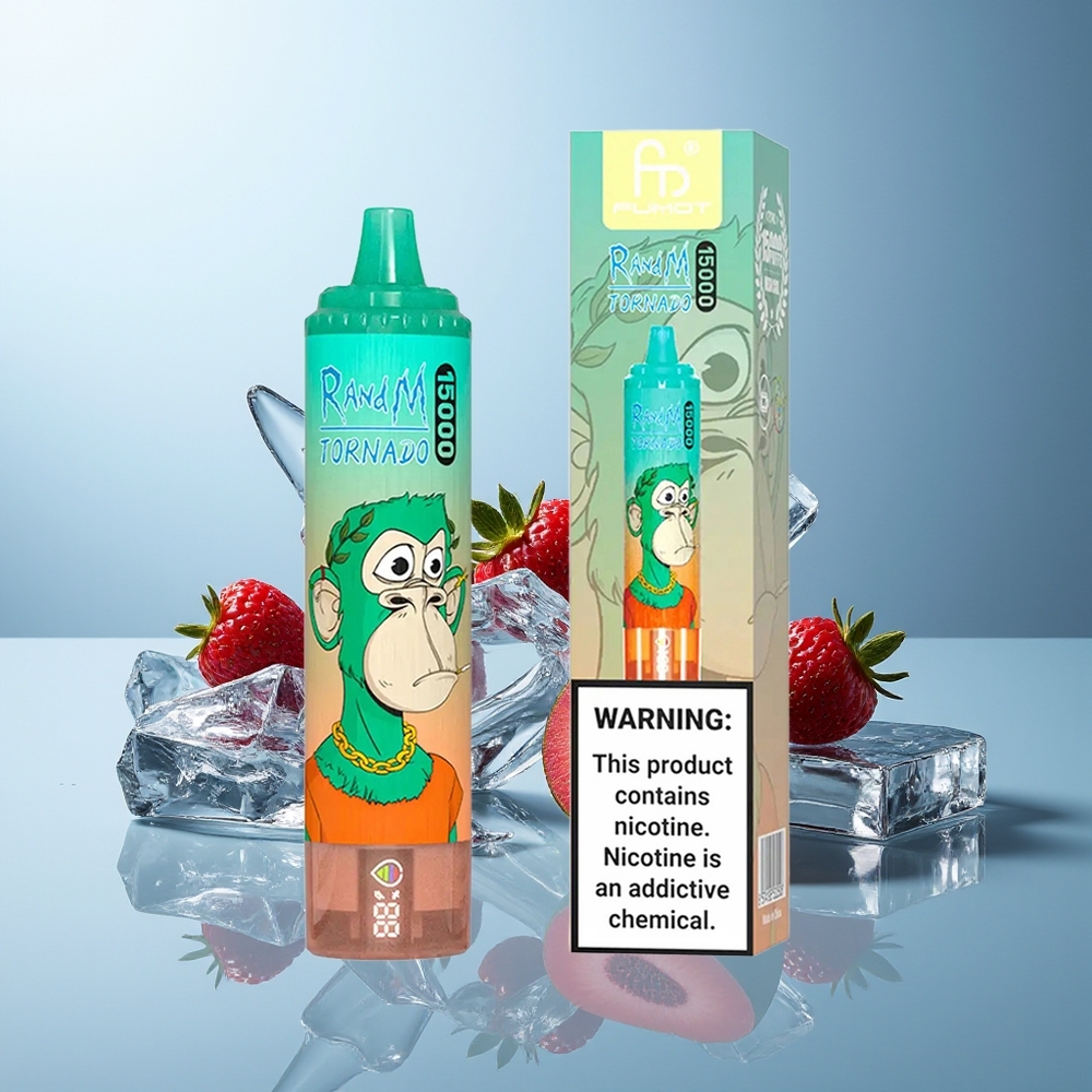 RandM Fumot Tornado 15000 Pufi Trojne Jagode USB-C