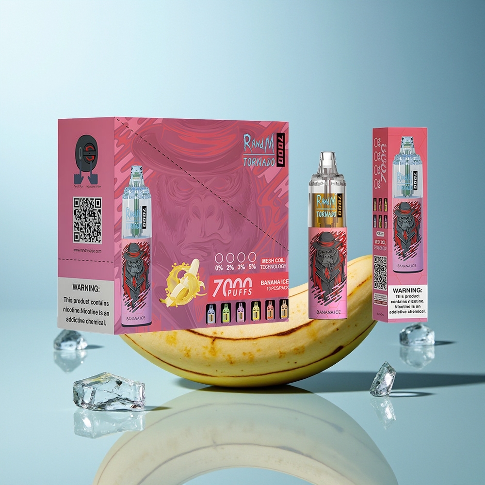 RandM Fumot Tornado 7000 Pih Banana Led Kombinacija Mesh Coil