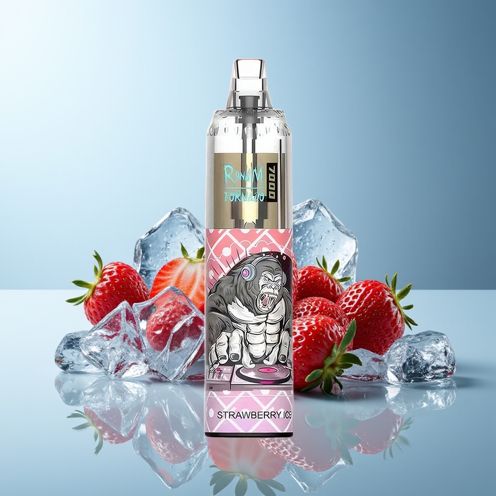 RandM Fumot Tornado 7000 Pih Strawberry Ice RGB