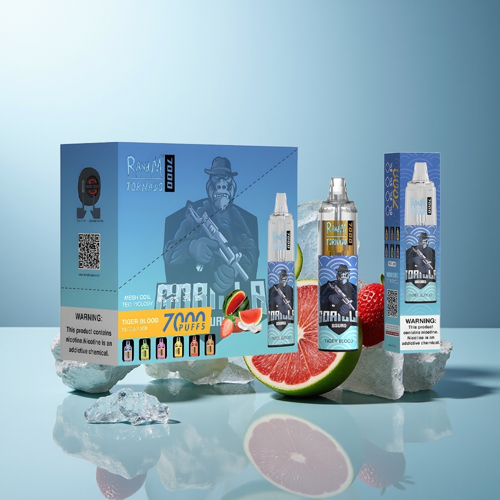 RandM Fumot Tornado 7000 Pih Tigerjeva Kri RGB Light