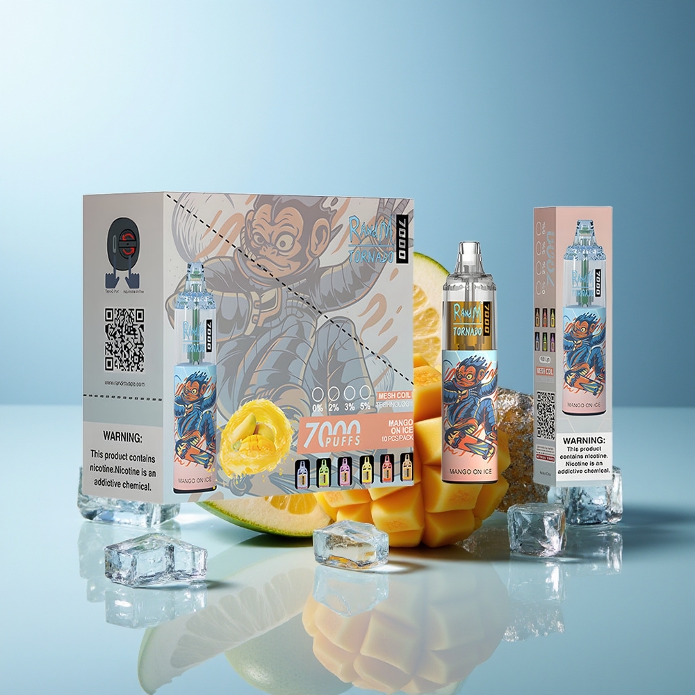 RandM Fumot Tornado 7000 Pofov Mangova Sladoled 14 ML