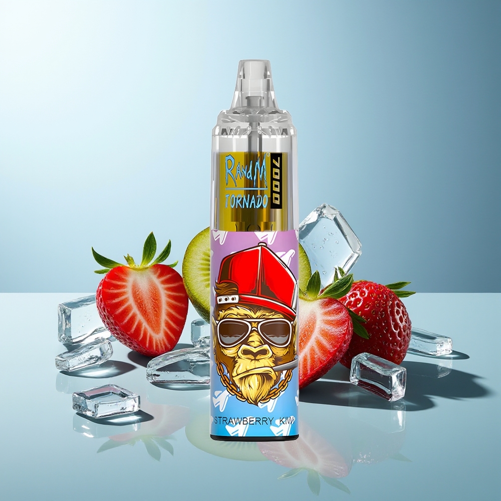 RandM Fumot Tornado 7000 Puffov Jagoda Kivi Mesh Coil