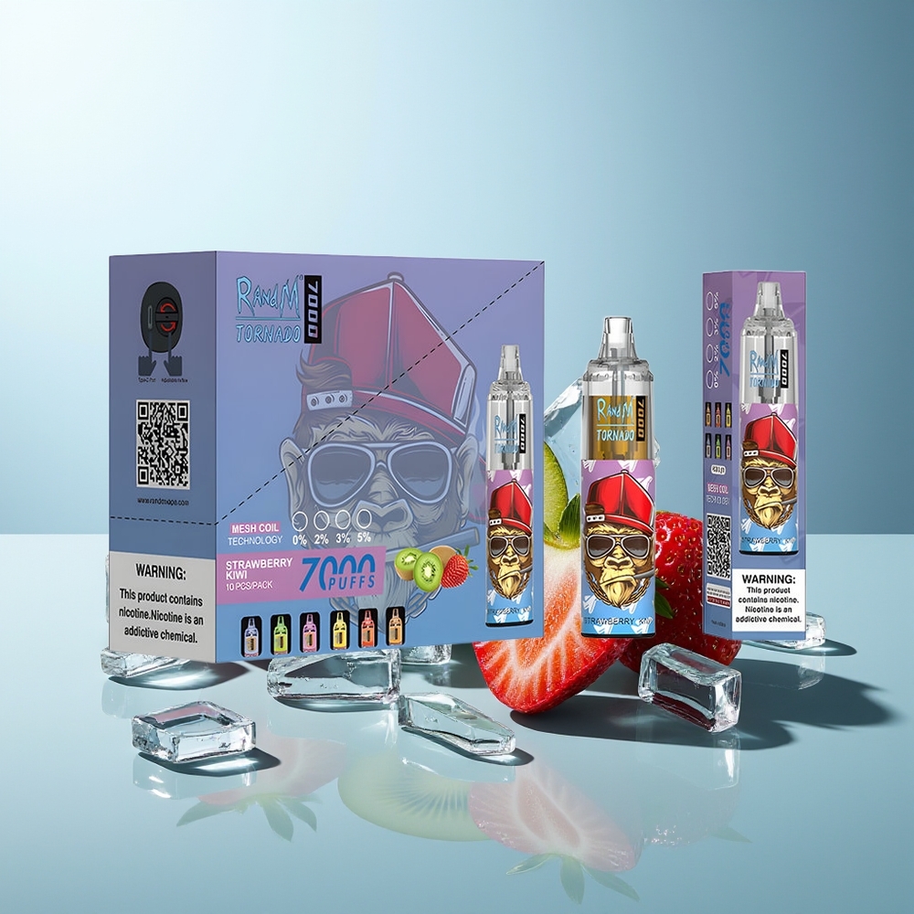 RandM Fumot Tornado 7000 Puffov Jagoda Kivi Mesh Coil