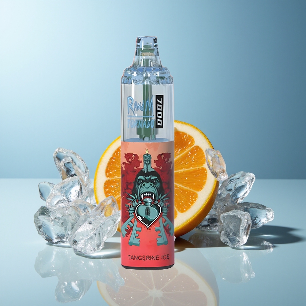 RandM Fumot Tornado 7000 Pufi Dispozabilna Vapa Mandarina Led 14 ML