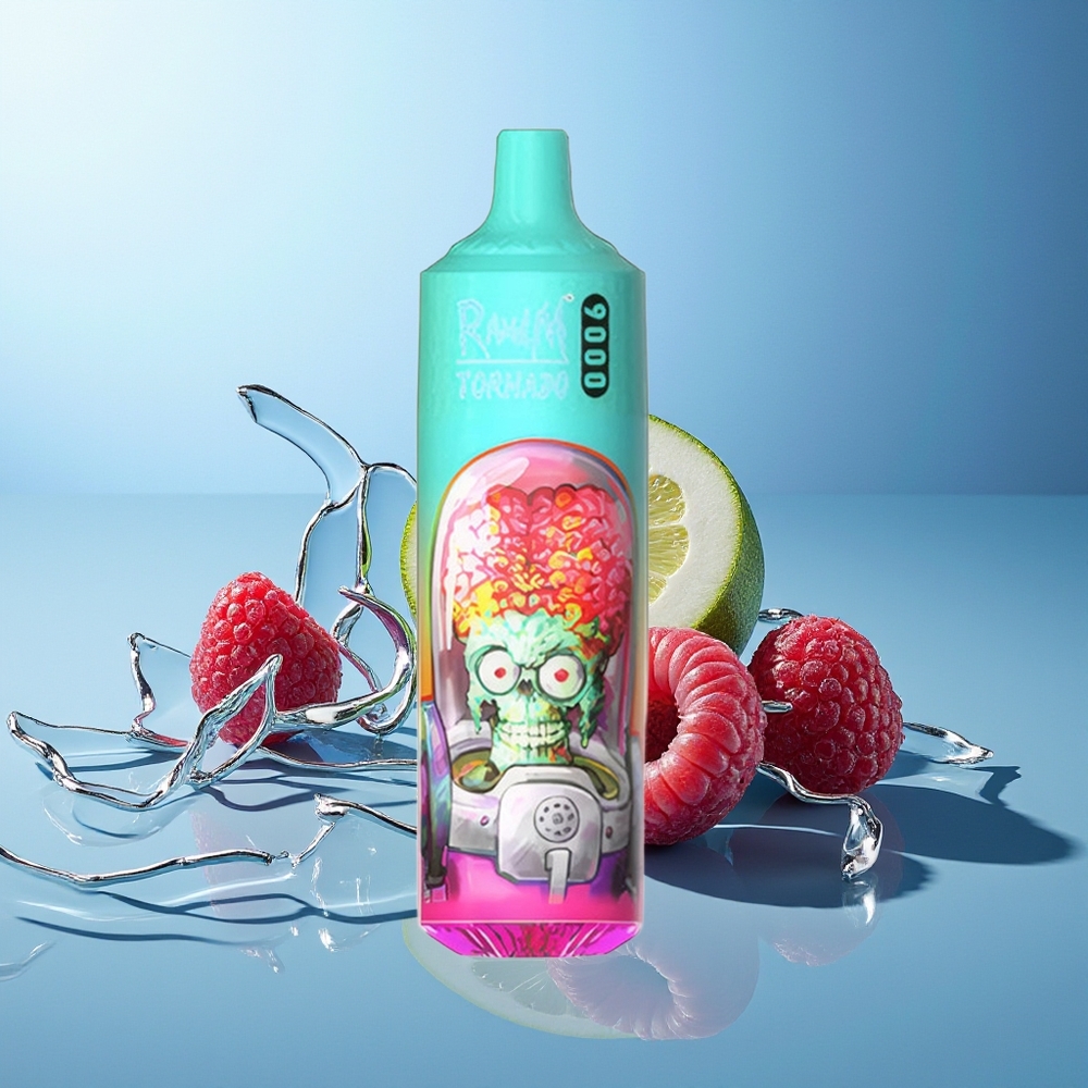 RandM Fumot Tornado 9000 Pih Modra Kisla Malina