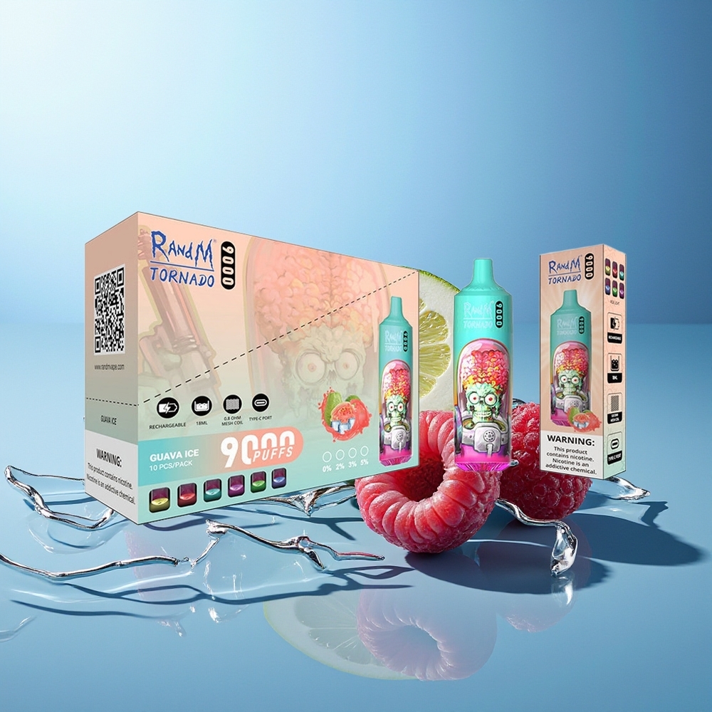 RandM Fumot Tornado 9000 Pih Modra Kisla Malina