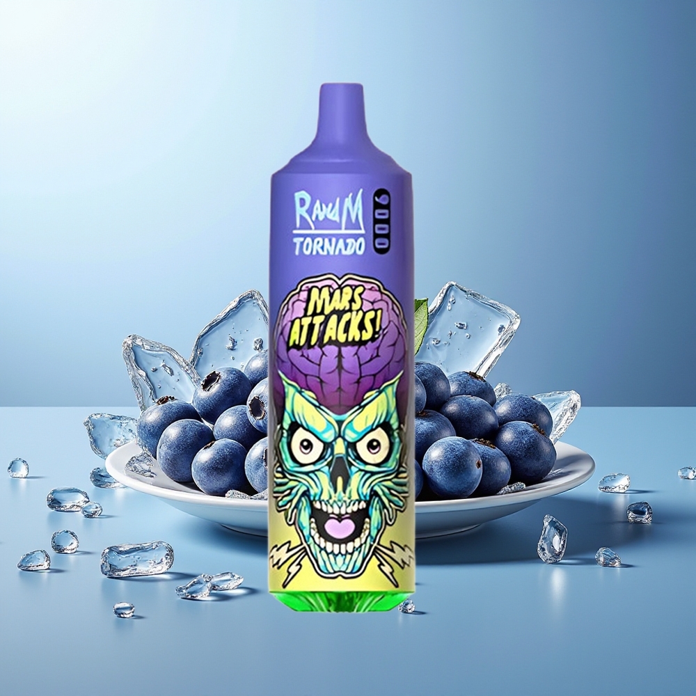 RandM Fumot Tornado 9000 Pufi Borovnica Led Kombinacija RGB