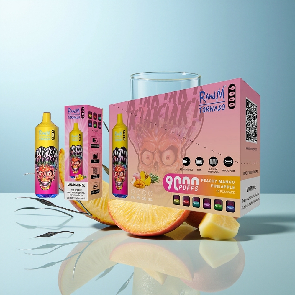 RandM Fumot Tornado 9000 Pufi Peči Mango Ananas RGB