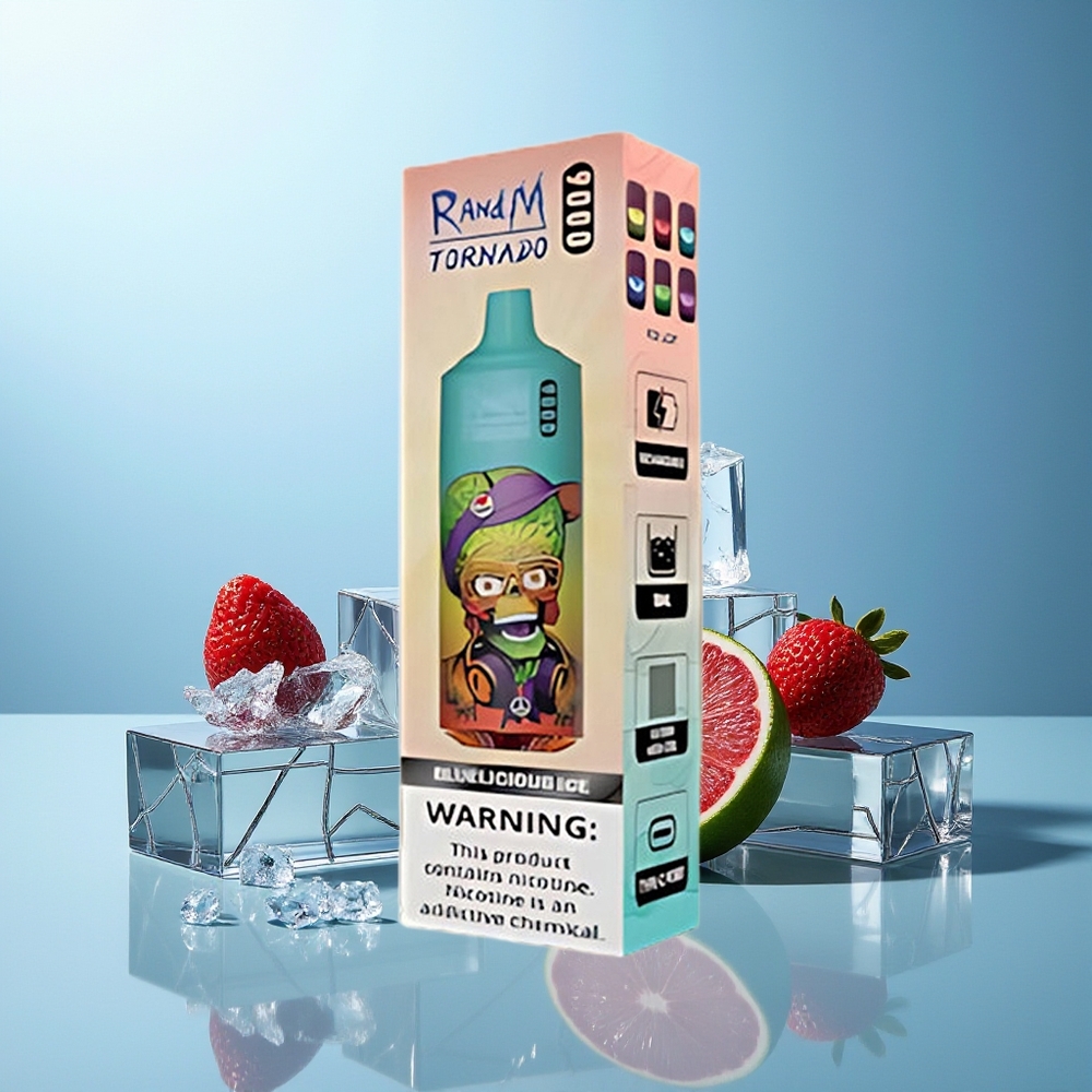 RandM Fumot Tornado 9000 Puhov Bluelicious Led Kombinacija