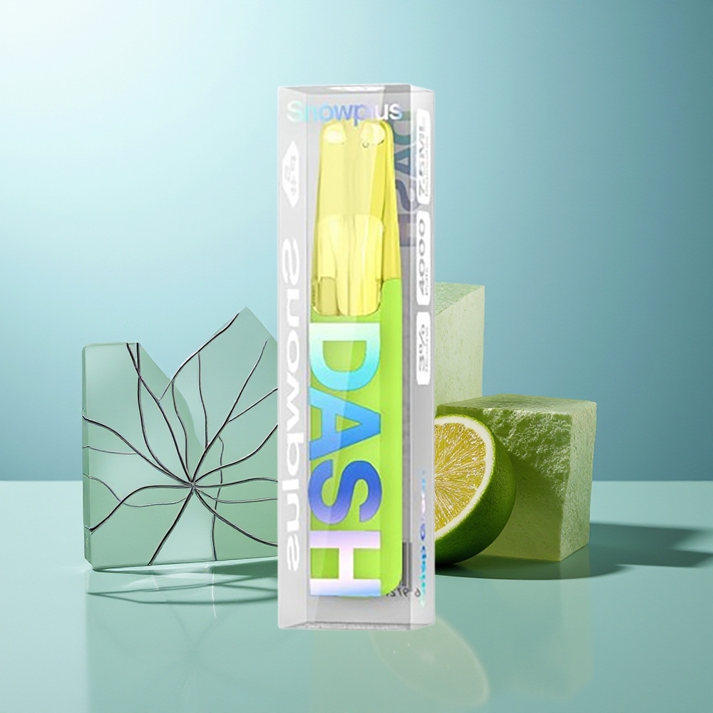 Snowplus Dash 4000 Pufov Naprava za Enkratno Uporabo Sveže Zelena 5