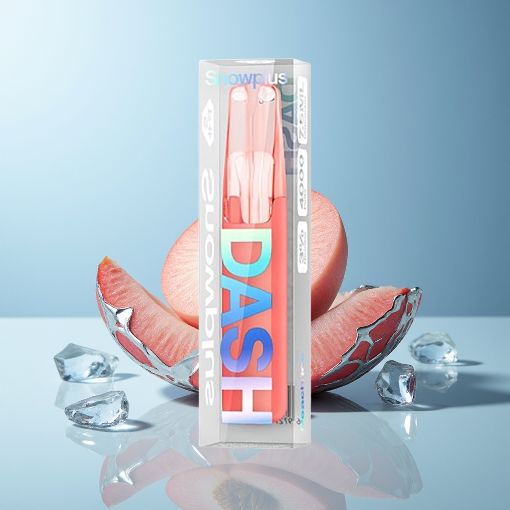 Snowplus Dash 4000 ustih Ledeni breskev Nicotine 5