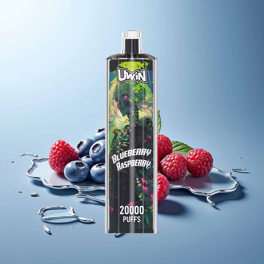 UWIN Shisha Hookah Crystal 20000 Puffov Borovnica Malina DTL