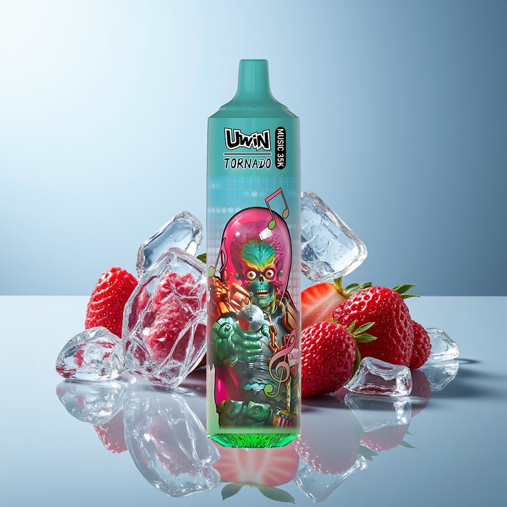 UWIN Tornado 35K Music Jagoda Malina Češnja Led Music Dispozabilni Vape Type-C
