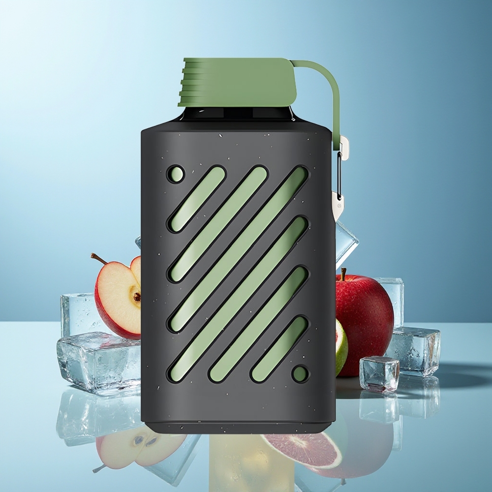 VOZOL GEAR 10000 20 ml E-tekočina Dispozabilni Vape Kislo Jabolko Led