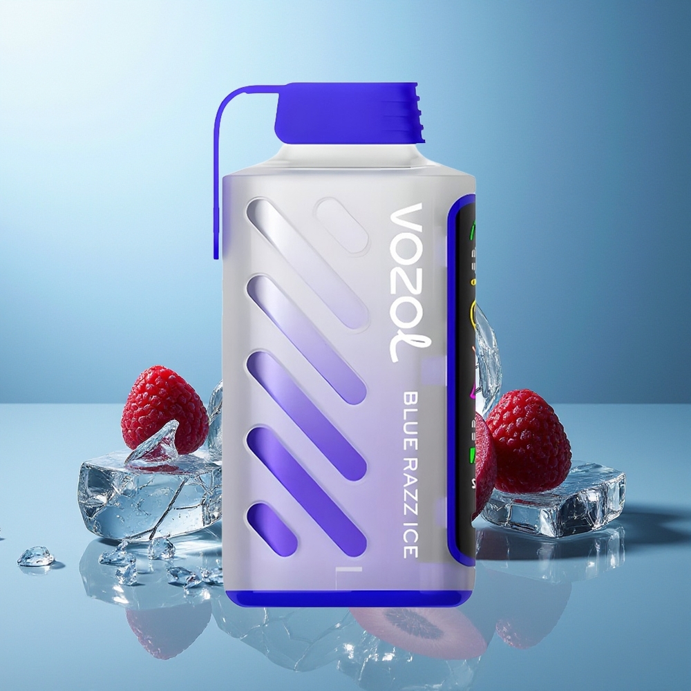 VOZOL Gear Power 20000 Pofov Dispozabilni Vape Modra Malina Led