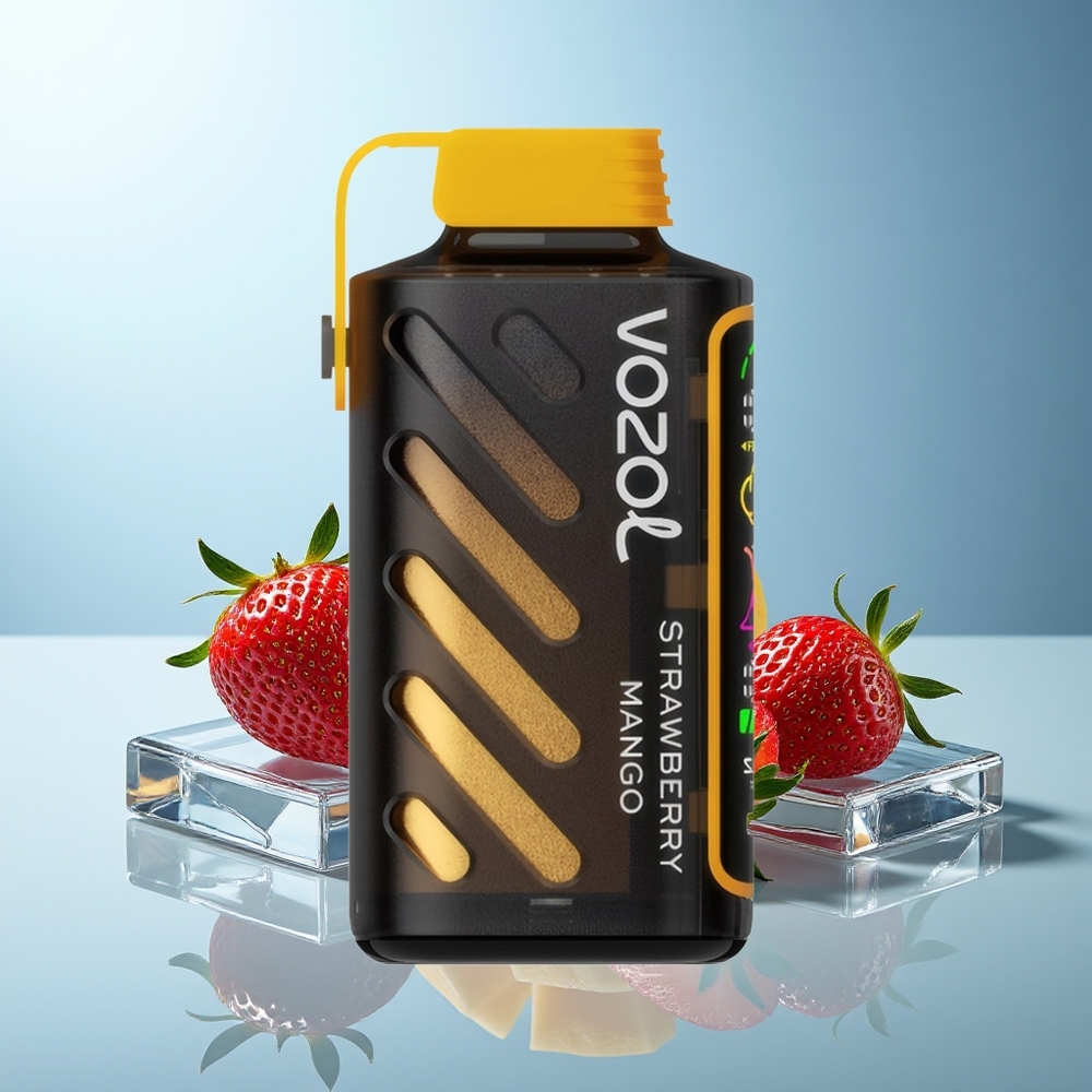VOZOL Gear Power 20000 Ponovnih Potegov Enkratna Vape Jagoda Mango Dual Mesh Coil
