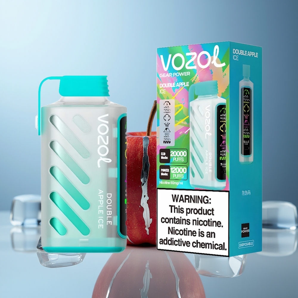 VOZOL Gear Power 20000 Puffov Dvojno Jabolko Led Dispozabilni Vape