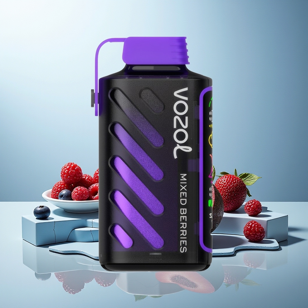VOZOL Gear Power 20000 Puffov Različne Jagode Dual Mesh Coil