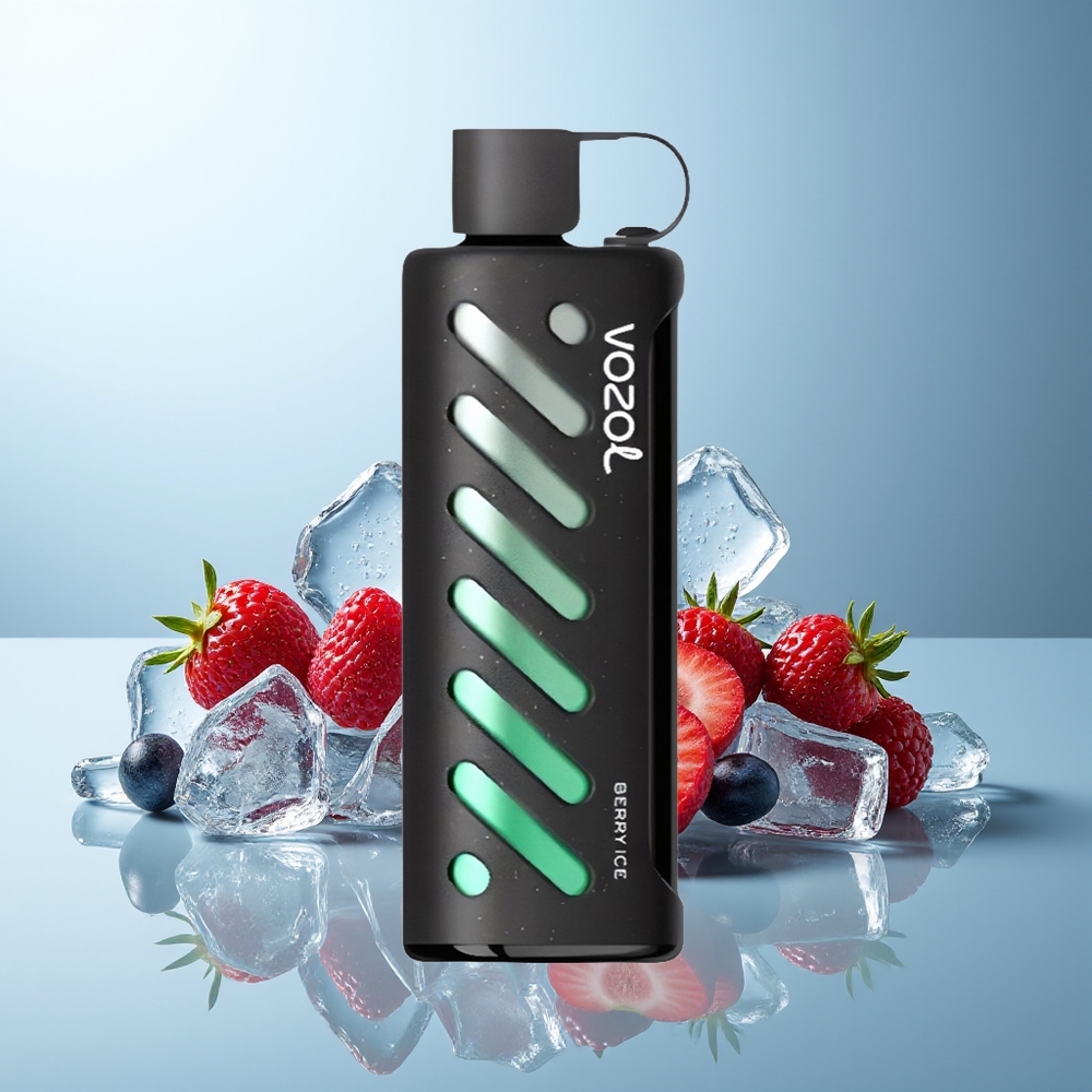 VOZOL Gear Shisha 25000 Puff Jagoda Led Dispozabilni Vape Dual Mesh