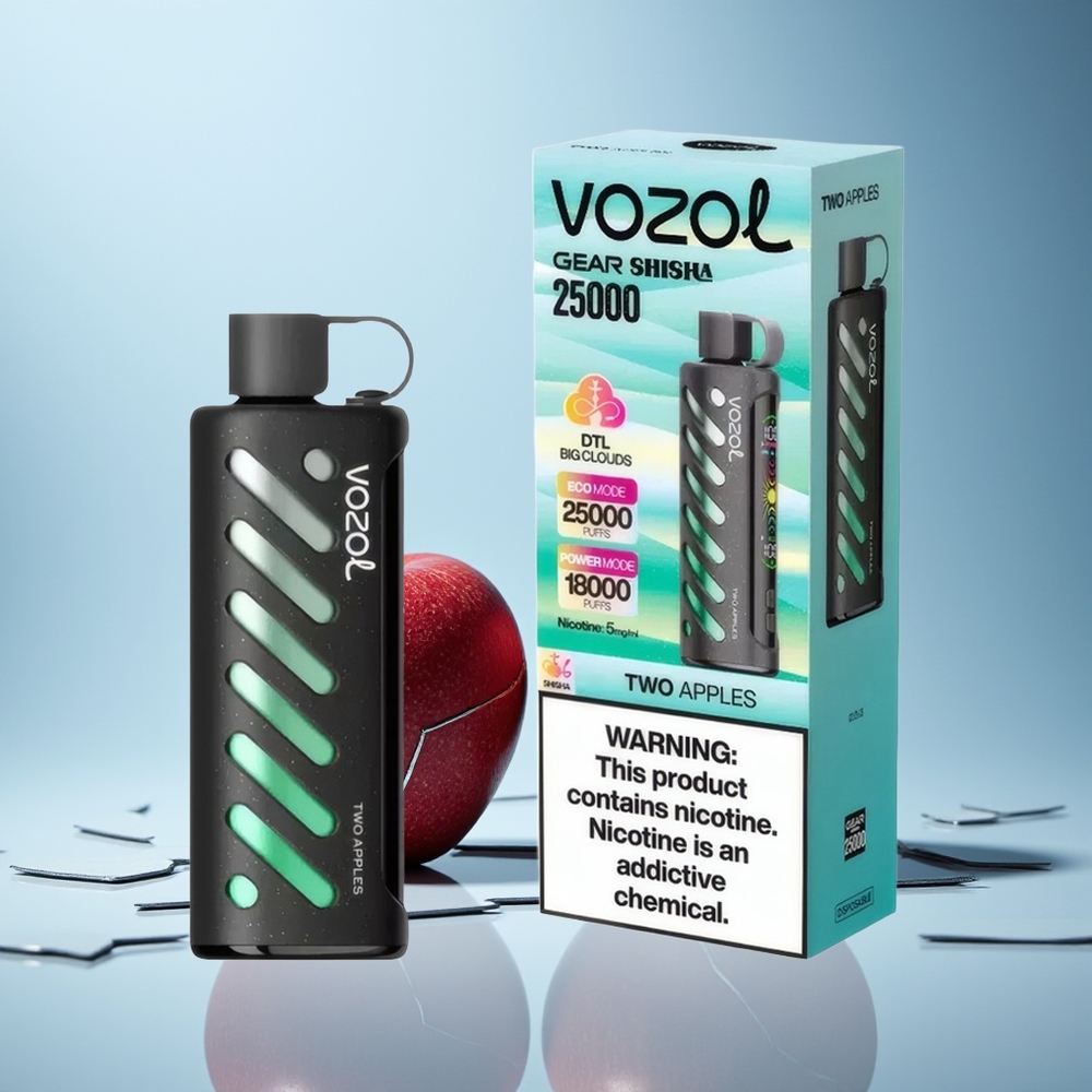 VOZOL Gear Shisha 25000 Puffov Dve Jabolki SiLC Tech